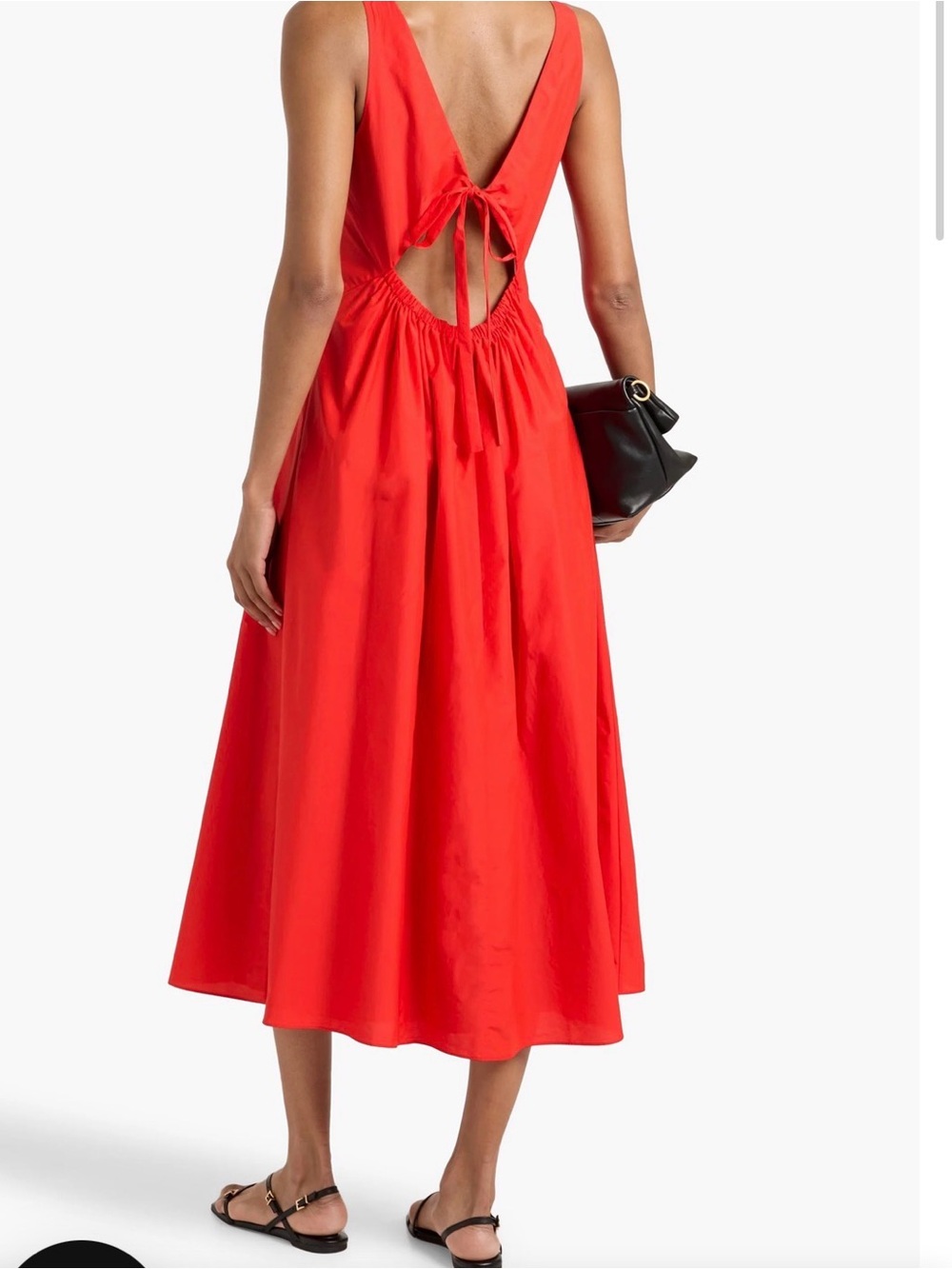Theory Cut poplin cut out - Poppy soft lawn dress NWTs X small